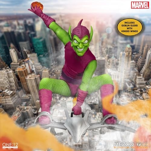 Mezco تمثال ميزكو تويز مارفل 1/12 غرين غوبلن - إصدار ديلوكس 17 سم - Image 2