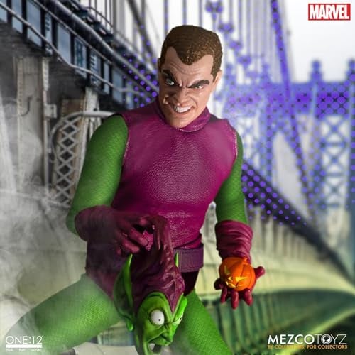 Mezco تمثال ميزكو تويز مارفل 1/12 غرين غوبلن - إصدار ديلوكس 17 سم - Image 5