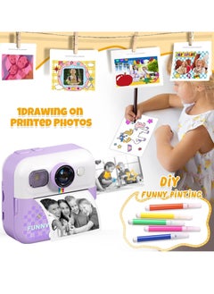 MOCOM CP02 Kids Instant Print Camera with 2.4" Screen, 1500mAh Battery, Expandable Storage up to 32GB, Thermal Printing, Digital Camera for Kids Ages 3-14, Birthday Gifts for Girls and Boys, HD Photography & Video Recorder, Toddler Camera Toy  - Image 5