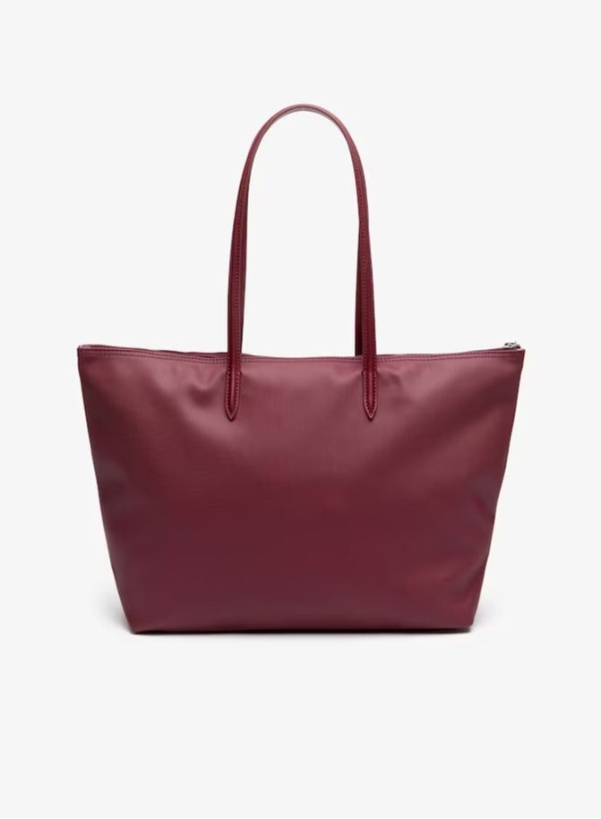 LACOSTE Women's L12.12 Concept Fashion Versatile Large Capacity Zipper Handbag Tote Bag Shoulder Bag Large Size Wine Red 45cm * 30cm * 12cm  - Image 2