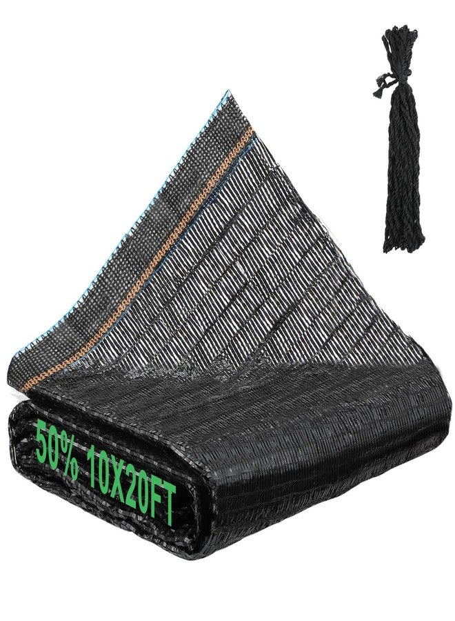 Bigmeta 50% Shade Cloth - 6.5x10FT UV-Resistant Mesh Tarp with Rope, Cuttable Garden Sun Shade Net for Small Patio Greenhouse Dog Kennels Raised Beds Plants Cover - Image 1