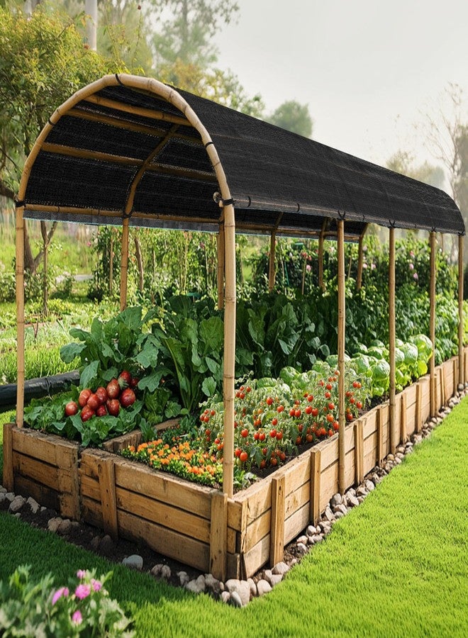Bigmeta 50% Shade Cloth - 6.5x10FT UV-Resistant Mesh Tarp with Rope, Cuttable Garden Sun Shade Net for Small Patio Greenhouse Dog Kennels Raised Beds Plants Cover - Image 5