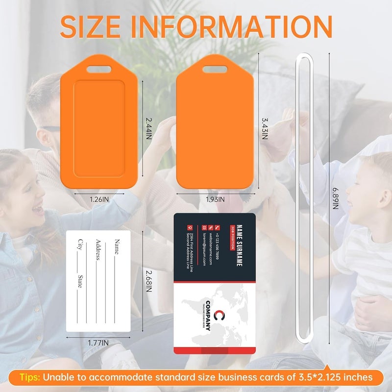 Kidultz (Set of 15) Luggage Tags Multicolour, Smart Tags for Travel suitcases for Identification of Bags Available with Silicon Band and Stainless Steel Connecting Wire - Image 3