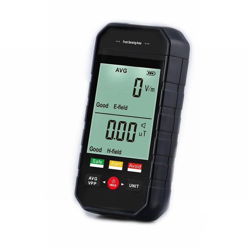 كاشف إشعاع EMF رقمي محمول LCD عداد جايجر مع إنذار مزدوج - Image 1