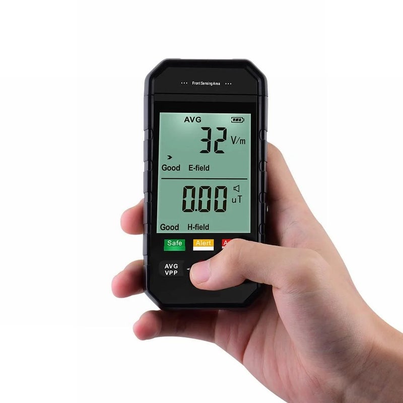 كاشف إشعاع EMF رقمي محمول LCD عداد جايجر مع إنذار مزدوج - Image 2