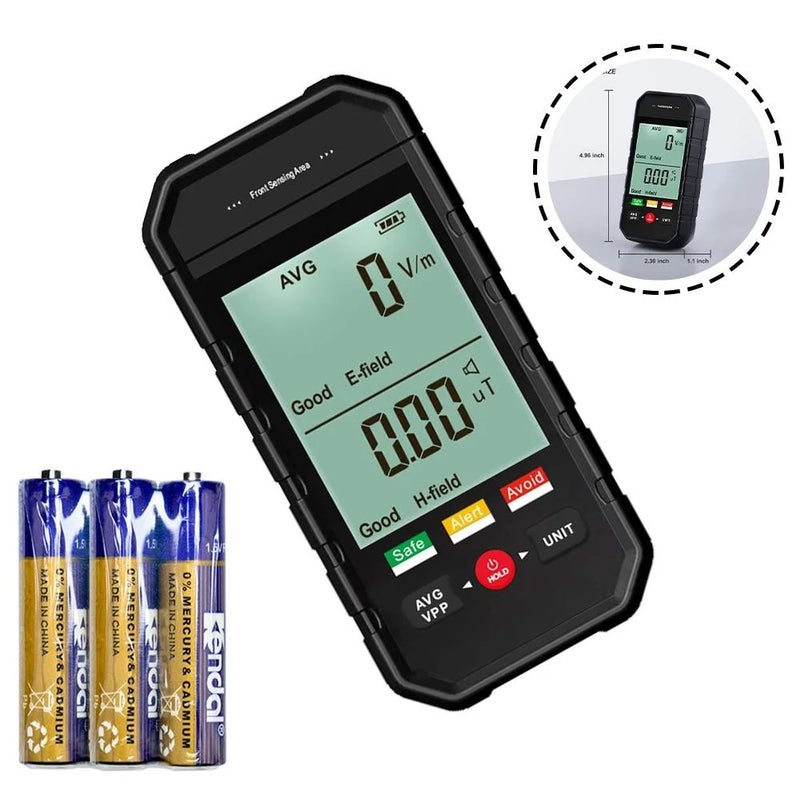 كاشف إشعاع EMF رقمي محمول LCD عداد جايجر مع إنذار مزدوج - Image 3