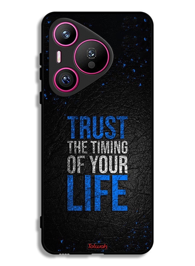 Tolwak Huawei Pura 70 Protective Case Cover Trust The Timing Of Your Life - Image 1
