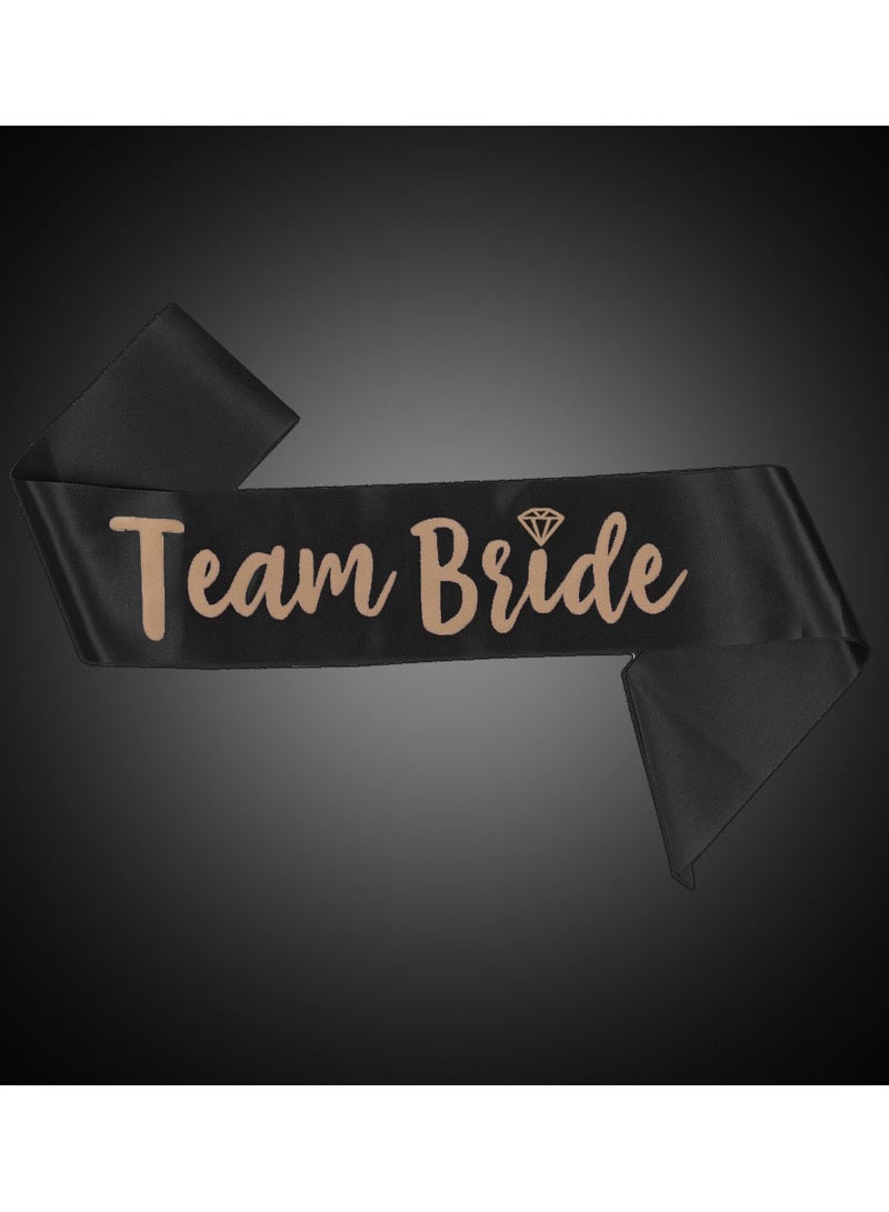 CATANES Team Bride Party Wedding Decorations Party Favors Accessories Black - Image 2