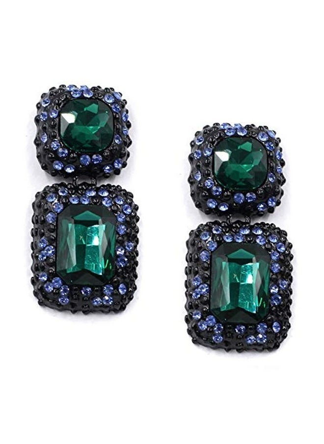 YouBella YouBella Jewellery Earrings for women Crystal Earrings for Girls and Women (Green)  - Image 1