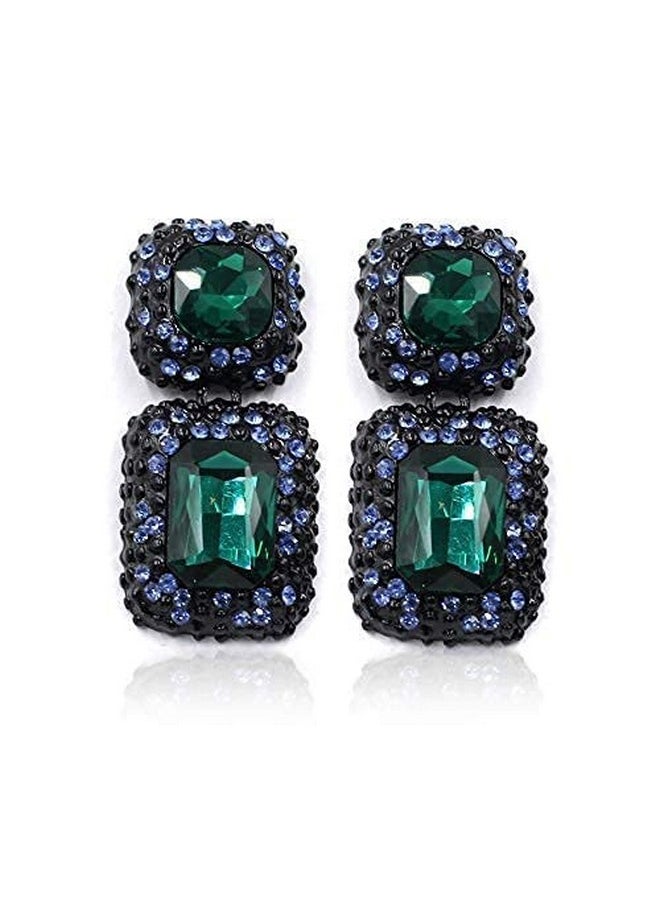 YouBella YouBella Jewellery Earrings for women Crystal Earrings for Girls and Women (Green)  - Image 3