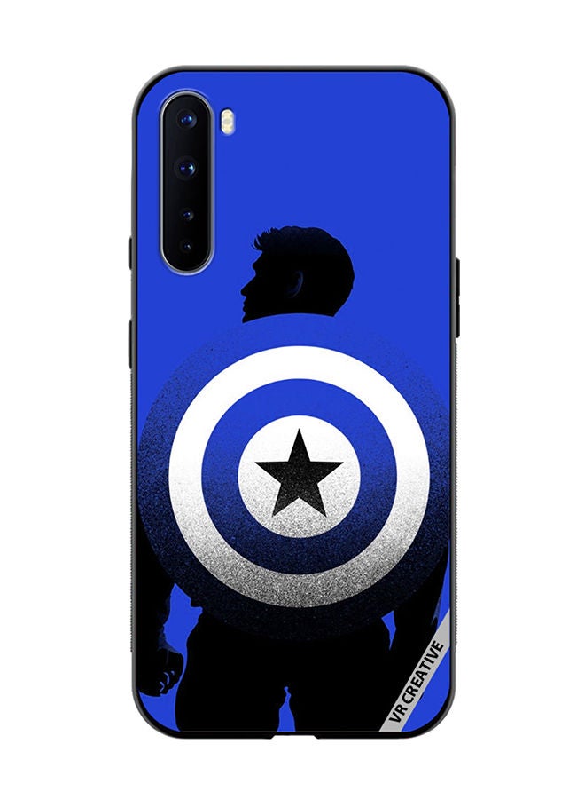 VR CREATIVE Protective Case Cover For OnePlus Nord Captain America Blue Design Multicolour - Image 1