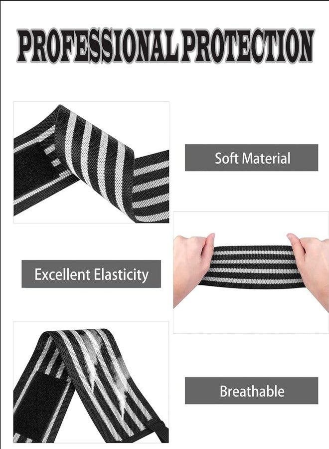 STYLERA Wrist Supporter for Gym Wrist Band Gym with Thumb Loop Straps - Wrist Wrap Gym Accessories for Men Hand Grip & Wrist Support Sports Straps for Gym, Weightlifting (PACK OF 1 PAIR, BLACK) - Image 4