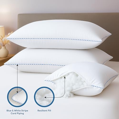 bien LIVING Softmax Pillow, Standard Size, 17x27 Inches, White, Pack of 2 - Image 2