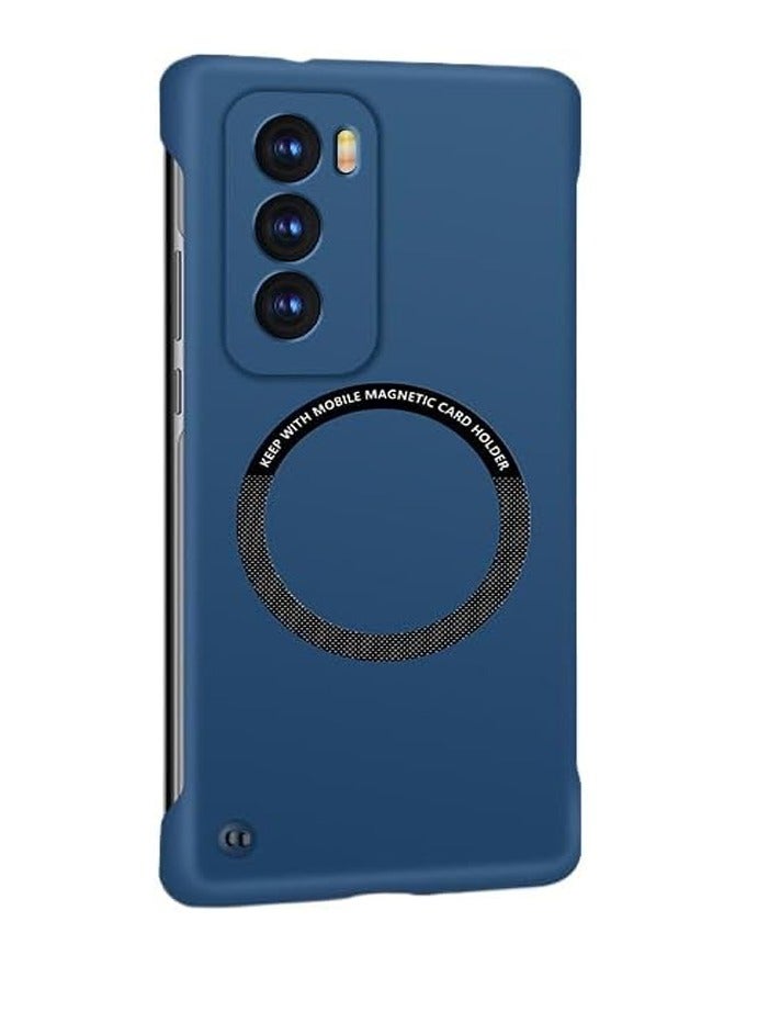 General Magnetic Frameless Case Compatible with OPPO Reno 12 Pro Matte Hard PC Wireless Charging Cover For Reno12 Pro Fundas 