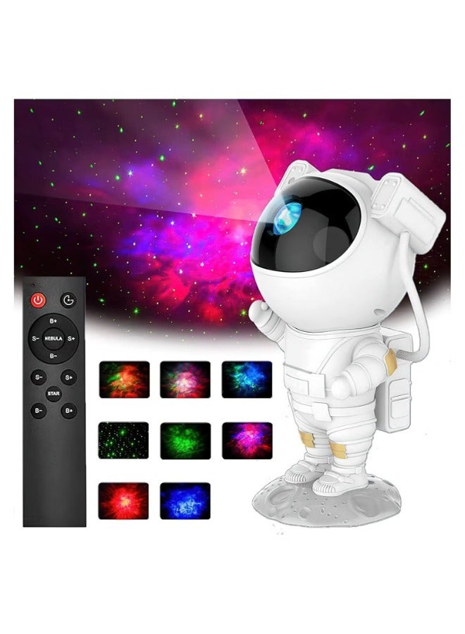 ACLIX Star Projector Night Light with Timer, Remote Control and 360°Adjustable Design, Astronaut Nebula Galaxy Night Light Projector for Children Adults Baby Bedroom, Party Room and Game Room - Image 1