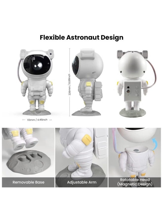 ACLIX Star Projector Night Light with Timer, Remote Control and 360°Adjustable Design, Astronaut Nebula Galaxy Night Light Projector for Children Adults Baby Bedroom, Party Room and Game Room - Image 2