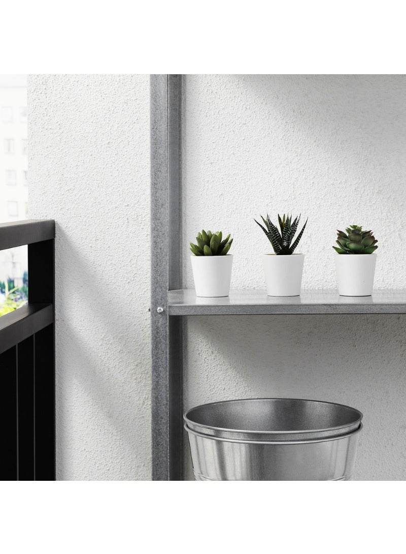 فيجكا نبات صناعي في وعاء مع أصيص، عصاري داخلي/خارجي، مجموعة من ٣، واقعي ومتينة - Image 2