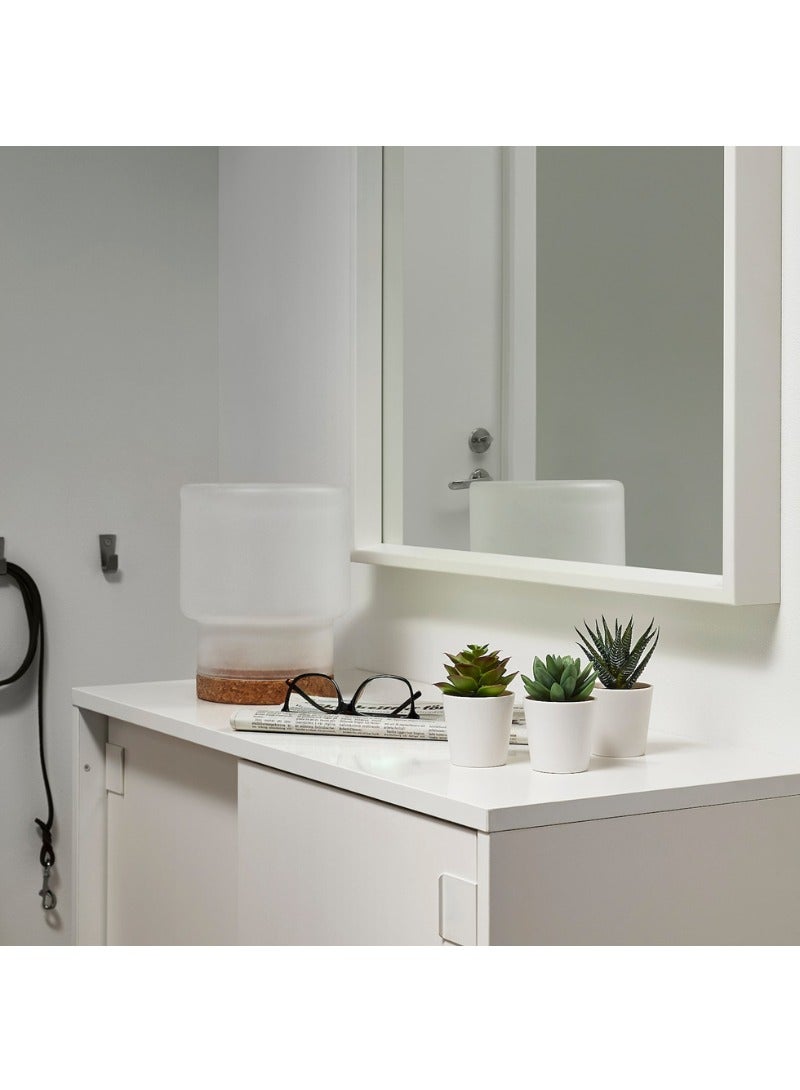 فيجكا نبات صناعي في وعاء مع أصيص، عصاري داخلي/خارجي، مجموعة من ٣، واقعي ومتينة - Image 3