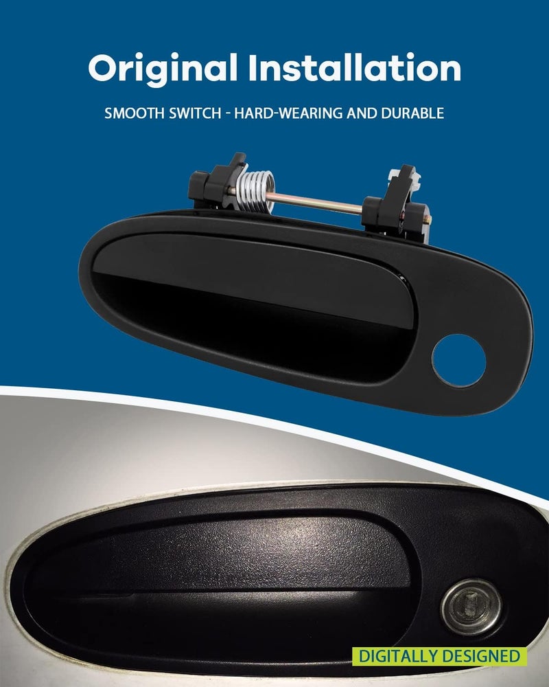 LUJUNTEC 8pcs Exterior Interior Door Handles for 1993-1997 Geo Prizm and Toyota Corolla - Image 3