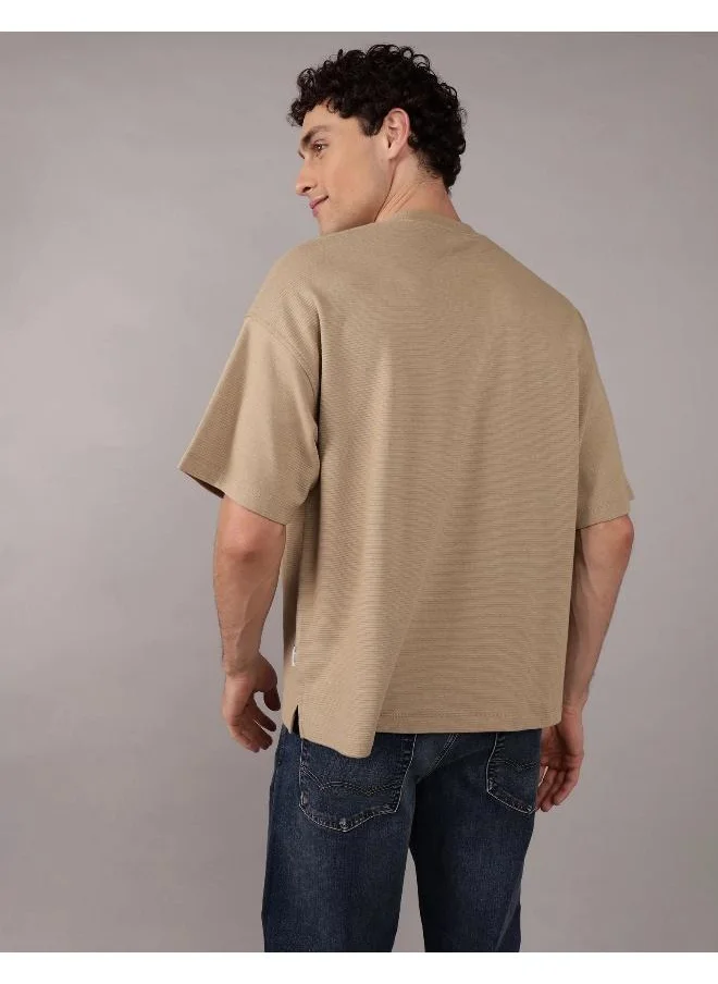 American Eagle AE Oversized Textured T-Shirt