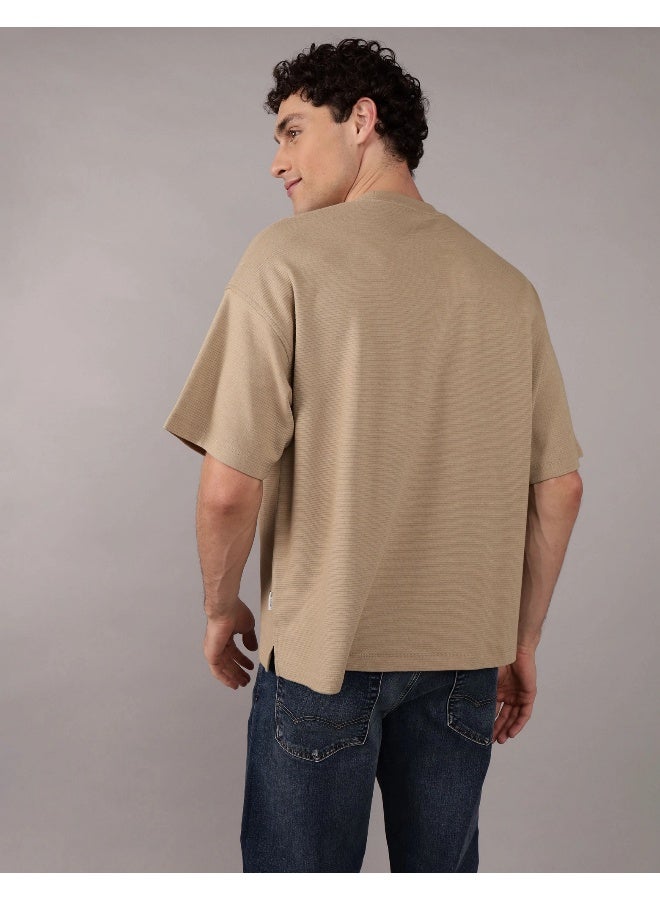 American Eagle AE Oversized Textured T-Shirt  - Image 2