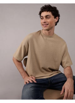 American Eagle AE Oversized Textured T-Shirt  - Image 3