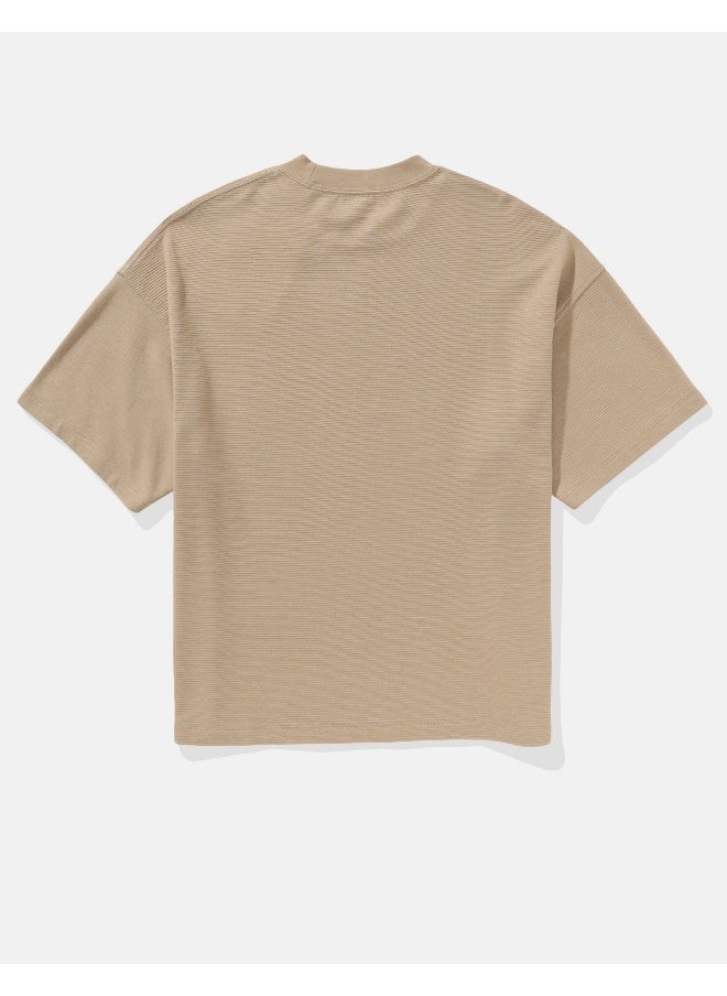 American Eagle - AE Oversized Textured T-Shirt - Image 1