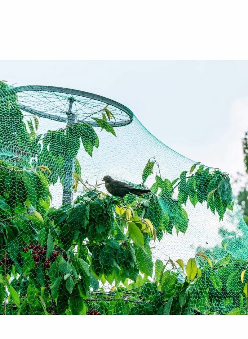 Excefore شبكة حماية الطيور المضادة الخضراء، شبكة النباتات في الحديقة لحماية النباتات وأشجار الفاكهة من القوارض والطيور والغزلان والدواجن الأفضل للشتلات والخضروات والفواكه والشجيرات، سياج قابل لإعادة الاستخدام (13.2 عرض × 20 طول (قدم)) - Image 3