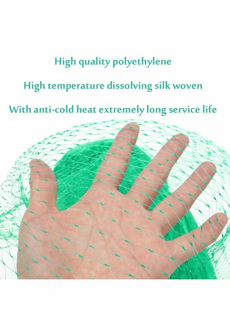 Excefore شبكة حماية الطيور المضادة الخضراء، شبكة النباتات في الحديقة لحماية النباتات وأشجار الفاكهة من القوارض والطيور والغزلان والدواجن الأفضل للشتلات والخضروات والفواكه والشجيرات، سياج قابل لإعادة الاستخدام (13.2 عرض × 20 طول (قدم)) - Image 5