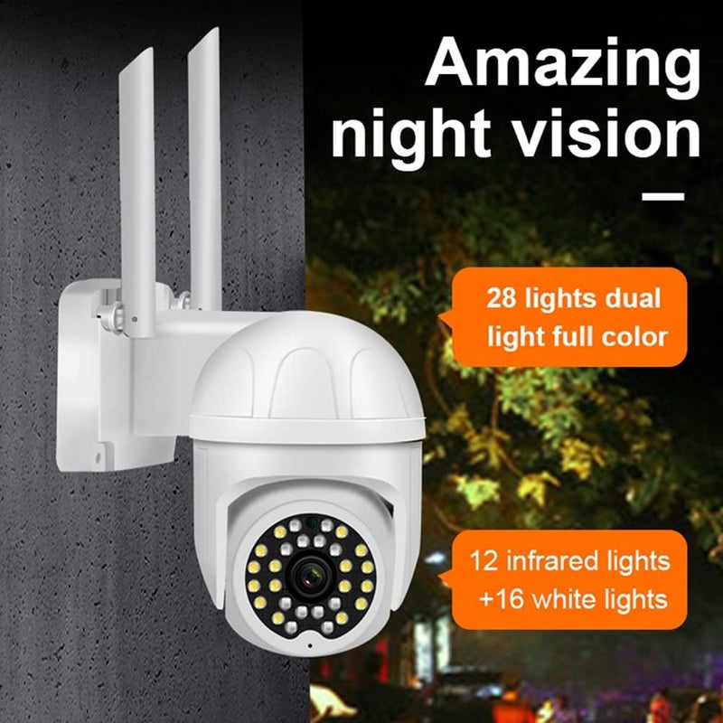woobles 360° CCTV Camera, Auto Tracking Security Camera Outdoor,Baby secure camera WiFi Wireless PTZ Home IP Camera,Night vision Camera - Image 2