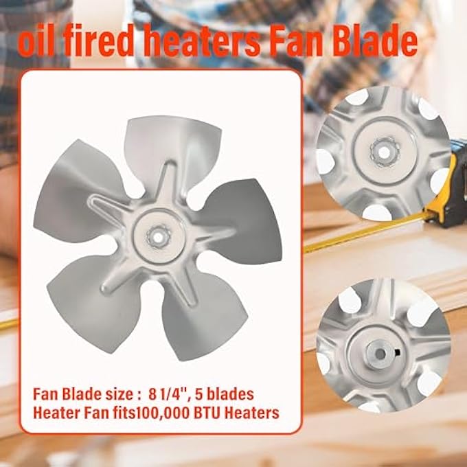 REPLACEMENT OIL FIRED HEATERS FAN BLADE M51153-01 M51153-02 100359-01 71-024-2010 71-024-2040 FITS DESA REDDY REMINGTON MASTER KNIPCO DAYTON HEAT-STREAM WORKHORSE HEAT HOG SUNSTREAM ETC - Image 3