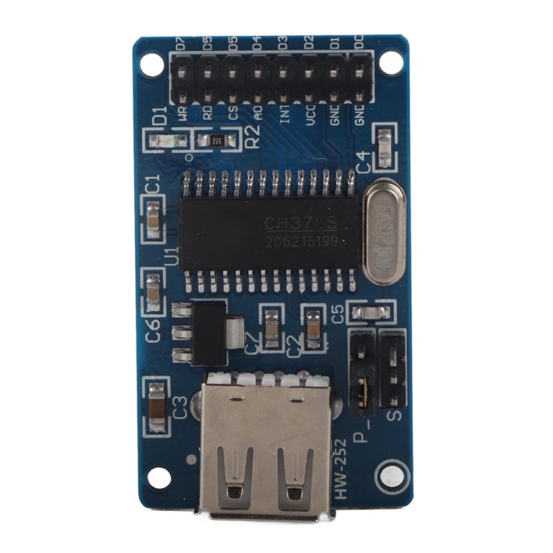 USB Interface Module: 8-Bit Parallel Port & Asynchronous Serial Port - FAT File System Support, USB Storage Device Compatibility for Computer Electronics Arduino MCU - Image 1
