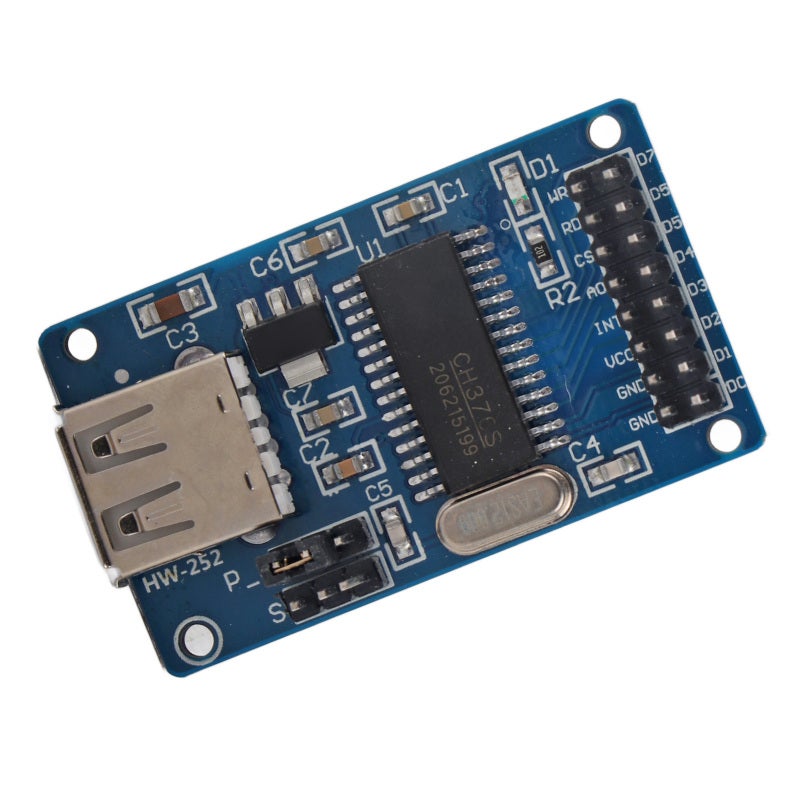 USB Interface Module: 8-Bit Parallel Port & Asynchronous Serial Port - FAT File System Support, USB Storage Device Compatibility for Computer Electronics Arduino MCU - Image 3