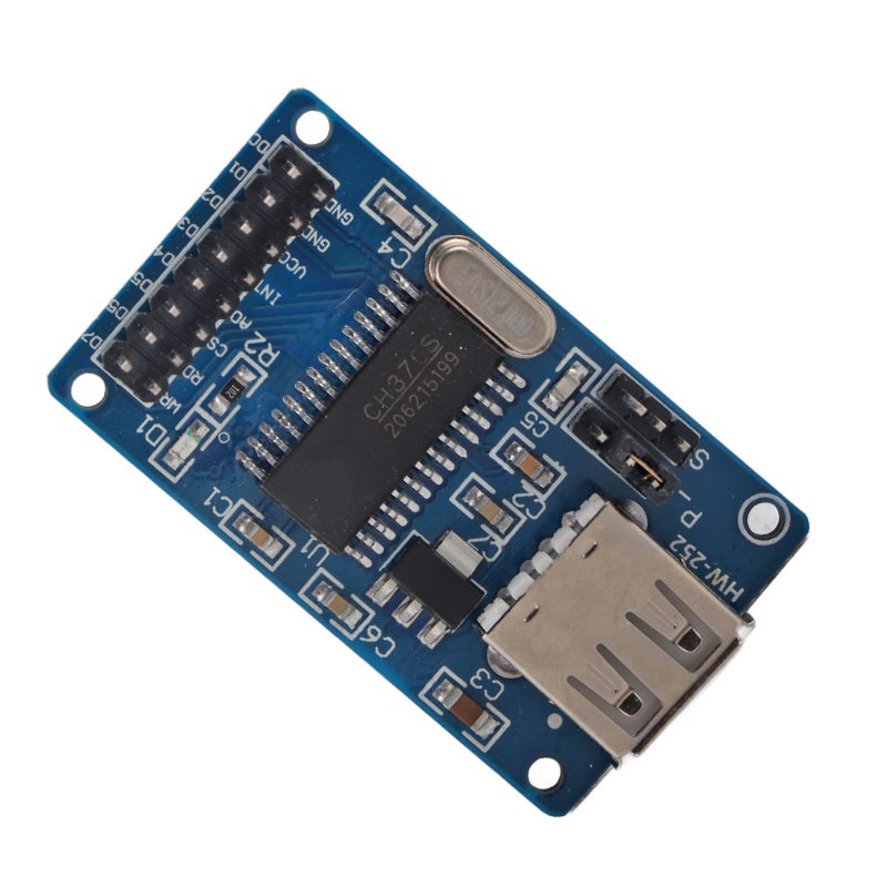 USB Interface Module: 8-Bit Parallel Port & Asynchronous Serial Port - FAT File System Support, USB Storage Device Compatibility for Computer Electronics Arduino MCU - Image 2