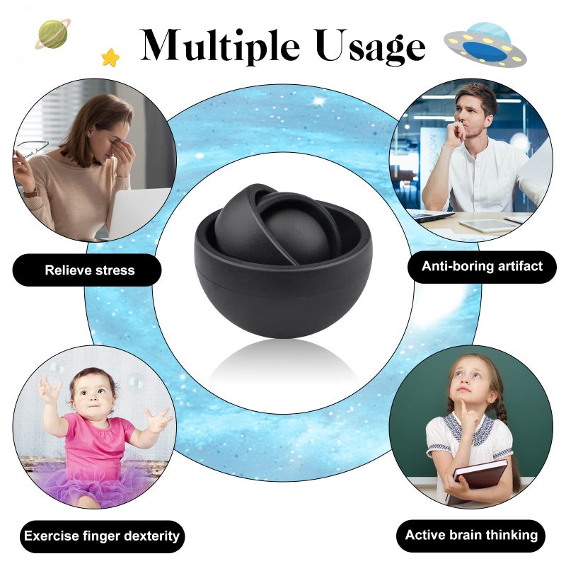 Yrissmiss Fidget Toys for Adults, Autism Sensory Toys for Children Kids 8-12, Easter Basket Stuffers for Teen Boys, ADHD Stress Relief Fidget Spinner Cool Gadgets Valentine's Day Gifts for Men - Image 3