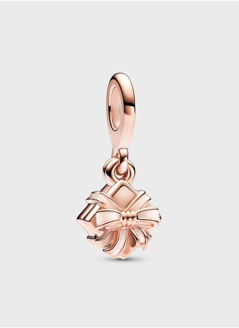 PANDORA Gift 14K Rose Gold-Plated Dangle Charm  - Image 1