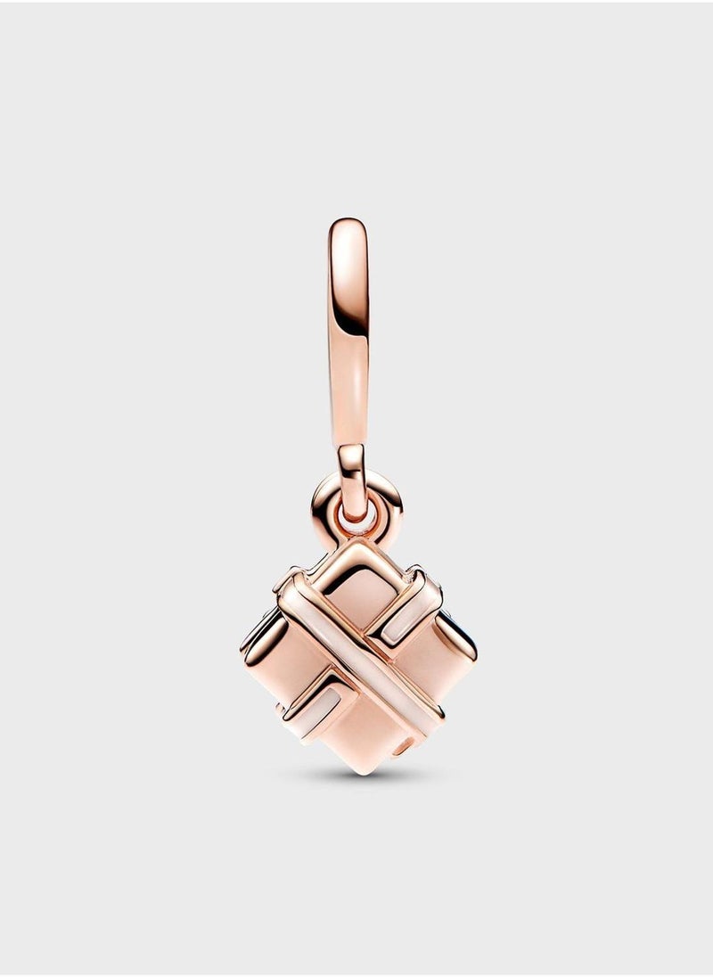 PANDORA Gift 14K Rose Gold-Plated Dangle Charm  - Image 2