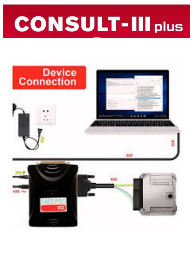 Generic - Consult III Plus J2534 Passthru Software With J2534 VCI SM2 PRO Car Scanner & ECM TCM PCM BCM Programmer 2in1 V75 Free Install Activation Online - Image 1