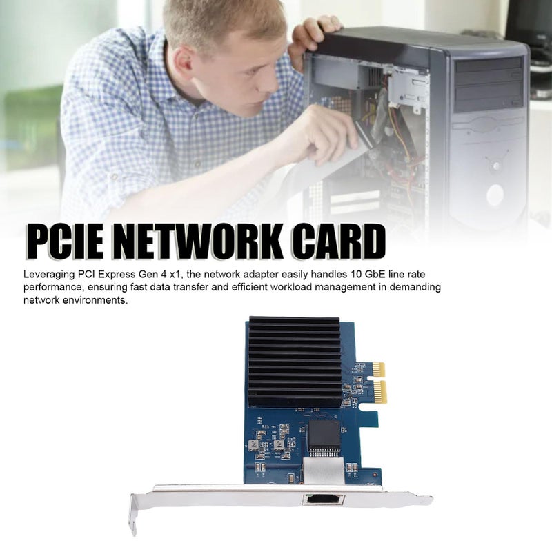 10G 5G 2.5G بطاقة إيثرنت متعددة الجيجابت PCIe مع قوس منخفض الشريحة RTL8127 - Image 3