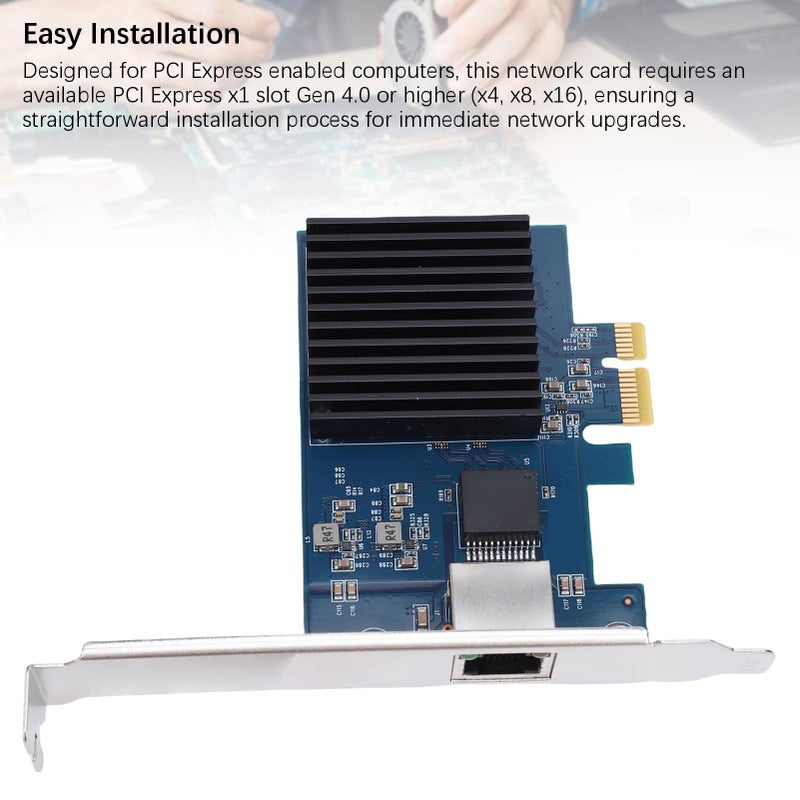 10G 5G 2.5G بطاقة إيثرنت متعددة الجيجابت PCIe مع قوس منخفض الشريحة RTL8127 - Image 5