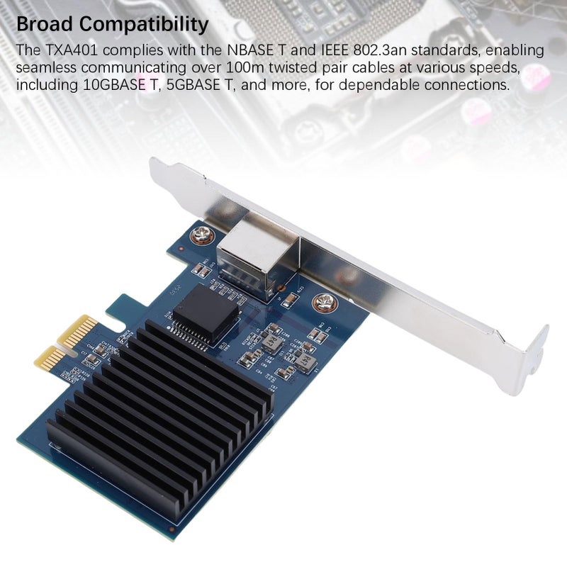 10G 5G 2.5G بطاقة إيثرنت متعددة الجيجابت PCIe مع قوس منخفض الشريحة RTL8127 - Image 4