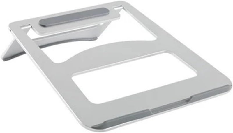 Portable Foldable Aluminum Laptop Stand Ergonomic Cooling Stand Silver - Image 1