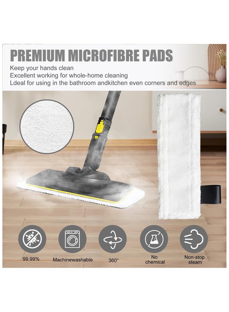 يلا جوي مجموعة من 10 قطع من وسادات التنظيف القماشية البديلة لـ Karcher SC2/SC3/SC4/SC5، وأجزاء ملحقات منظف البخار EasyFix من Karcher SC (4 أغطية فوهات من القماش و4 وسادات تنظيف من الألياف الدقيقة وفرشتان دائريتان) - Image 3