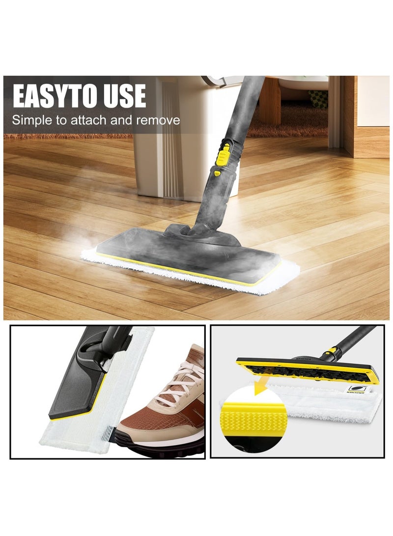 يلا جوي مجموعة من 10 قطع من وسادات التنظيف القماشية البديلة لـ Karcher SC2/SC3/SC4/SC5، وأجزاء ملحقات منظف البخار EasyFix من Karcher SC (4 أغطية فوهات من القماش و4 وسادات تنظيف من الألياف الدقيقة وفرشتان دائريتان) - Image 5