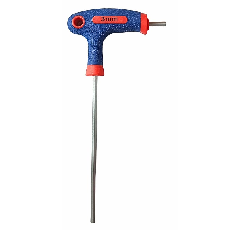 BYTE FORGE T-TYPE ALLEN KEY, 3MM WITH RUBBER GRIP - Image 1