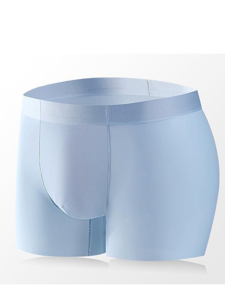Generic - 3Pcs Traceless Breathable Ice Silk Cool Underwear Trunks High-end Boxer Briefs for Men. - Image 1