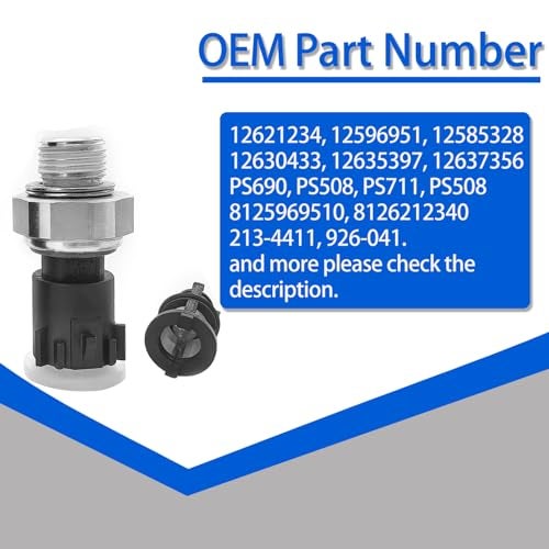 A ABIGAIL Oil Pressure Sensor Compatible with 2009-2020 Chevy Silverado 1500 2500 3500,Express,Avalanche,Camaro,Tahoe,Colorado,Cruze,Equinox,Suburban &GMC Savana,Sierra,Yukon,Canyon Replaces 12673134 926041 - Image 3