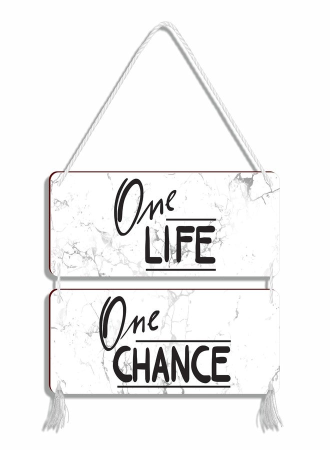 Blue Finch Quotes Wall Hanging Decor Wooden Sign For Home Decor and Living Room Wall Hanging Decoration| Office Decoration | Home Decoration | Living Room Decoration - Image 1