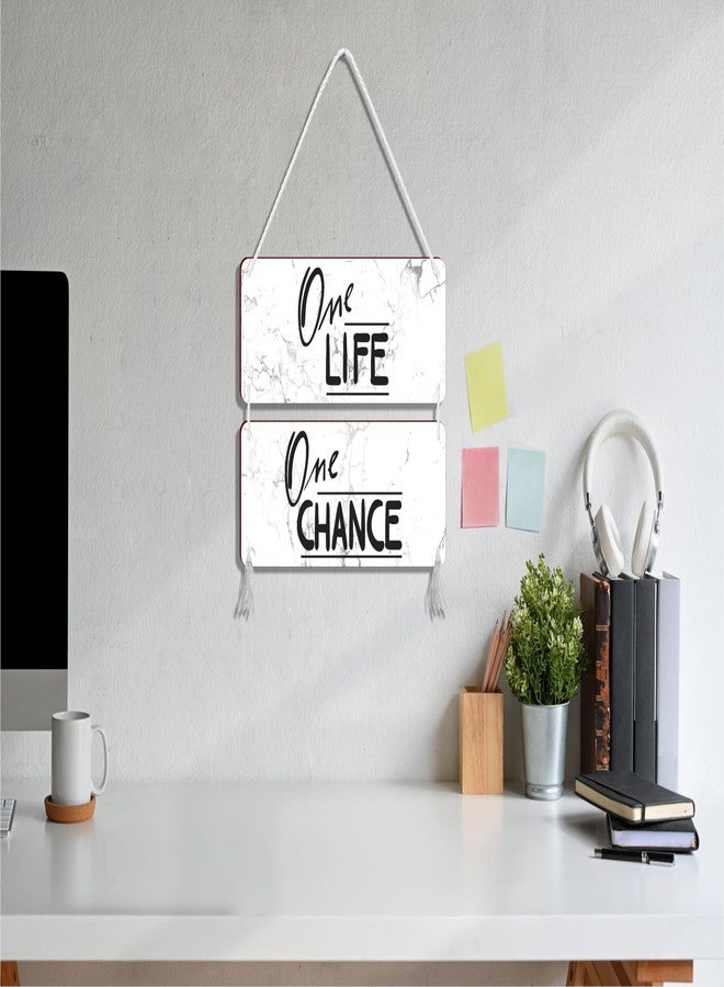 Blue Finch Quotes Wall Hanging Decor Wooden Sign For Home Decor and Living Room Wall Hanging Decoration| Office Decoration | Home Decoration | Living Room Decoration - Image 2