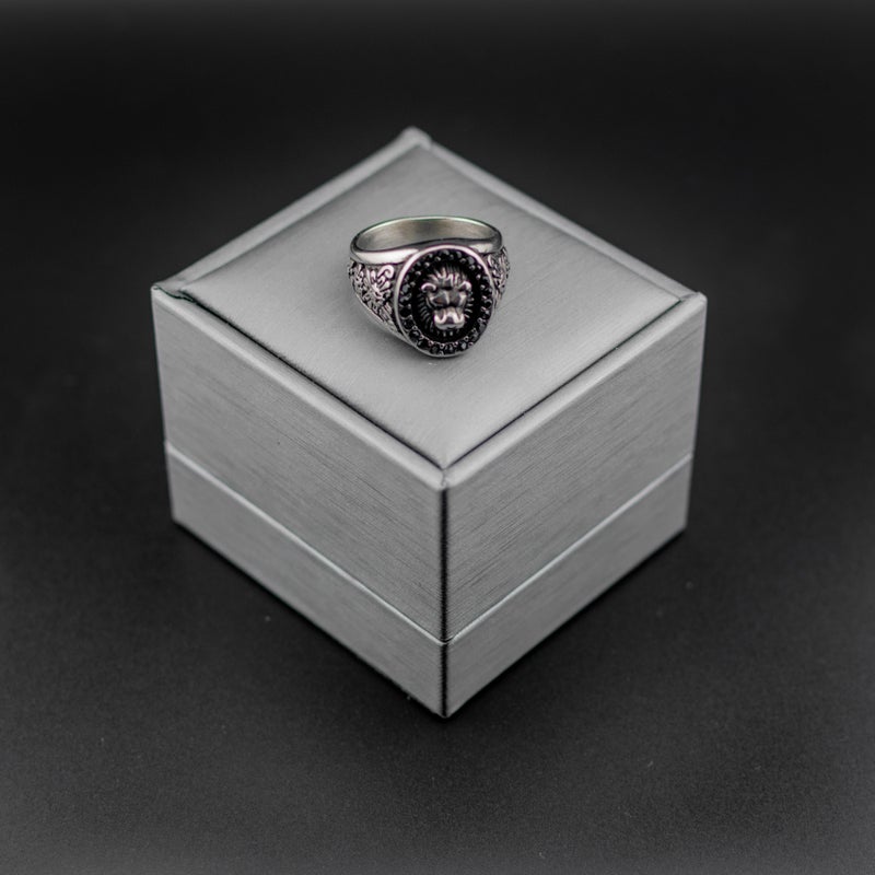 Silver Stainless Steel Ring For Him - Size 10 - Image 1